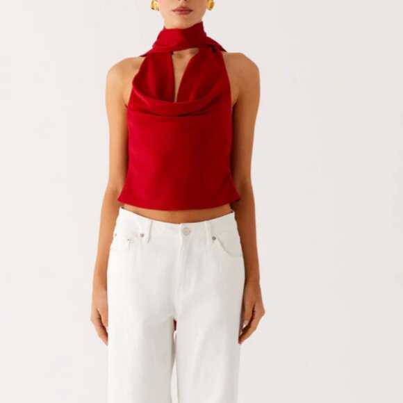 Peppermayo US - Catching Feelings Top - Red - Picture 1 of 4